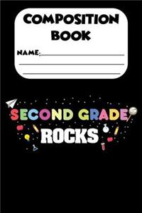 Composition Book Second Grade Rocks