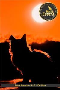 Meow Covers Ruled Notebook- 6 X 9 - 100 Sites