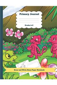 Primary Journal Grades K-2 Draw and Write Story Paper Notebook