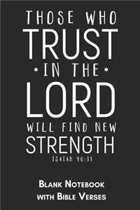 Those who trust in the Lord will find new strength Isaiah 40