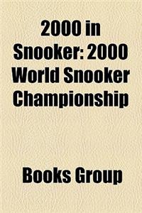 2000 in Snooker