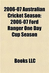 2006-07 Australian Cricket Season