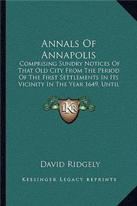 Annals Of Annapolis
