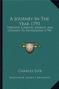 A Journey In The Year 1793