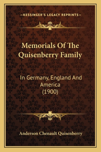 Memorials Of The Quisenberry Family