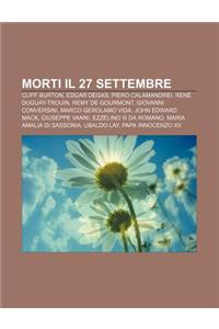 Morti Il 27 Settembre