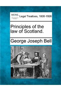 Principles of the law of Scotland.