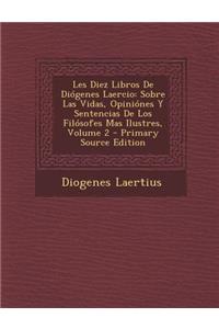 Les Diez Libros De Diógenes Laercio