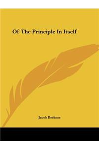 Of the Principle in Itself