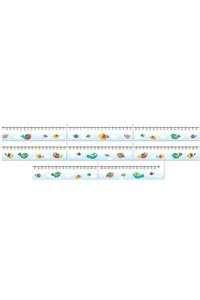 Boho Birds Number Line Mini Bulletin Board Set