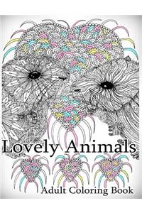 Lovely Animals: Coloring Book