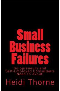 Small Business Failures Solopreneurs and Self-Employed Consultants Need to Avoid
