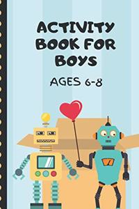 Activity Book For Boys Ages 6-8