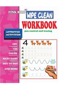 wipe clean workbook pen control and tracing