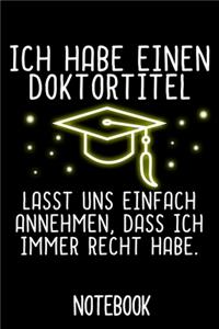 Doktortitel Notebook