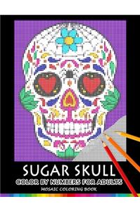 Sugar Skull Color by Numbers for Adults