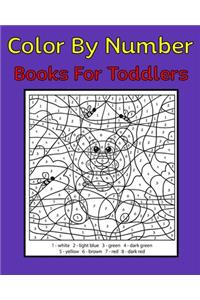 Color By Number Books For Toddlers: 50 Unique Color By Number Design for drawing and coloring Stress Relieving Designs for Adults Relaxation Creative haven color by number Books