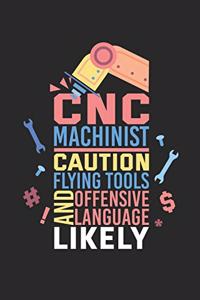 CNC Machinist Caution Flying Tools And Offensive Language Likely