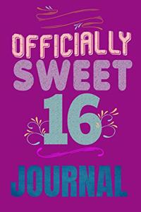 Officially Sweet 16 Journal