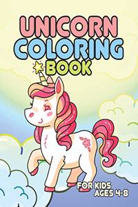 Unicorn Coloring Book for Kids Ages 4-8