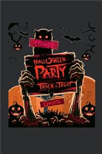 Welcome Halloween Party Trick Or Treat Ghost