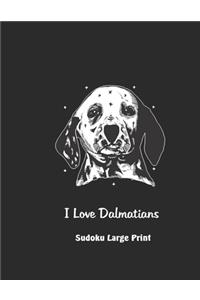 I Love Dalmatians: 100 Easy Puzzles Save A Life Adopt A Dog