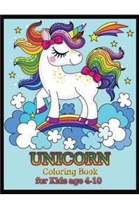 UNICORN coloring book for kids age 4-10