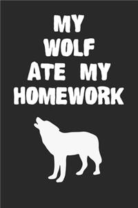 My Wolf Ate My Homework Notebook