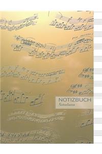 Notenlinien Notizbuch