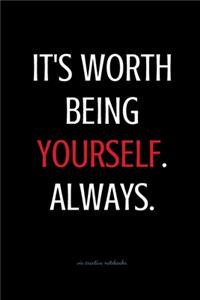 It's worth being Yourself. Always.