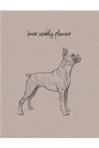 Boxer Weekly Planner
