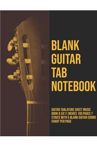 Blank Guitar Tab Notebook