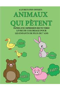 Livre de coloriage pour les enfants de plus de 7 ans (Animaux qui pètent)
