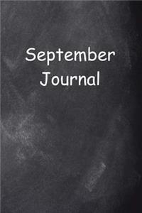 September Journal Chalkboard Design