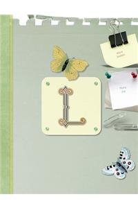 Monogrammed L Dot Grid Bullet Journal