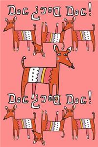 Bullet Journal Notebook for Dog Lovers, Red Dogs in a Row 5