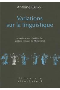 Variations Sur La Linguistique