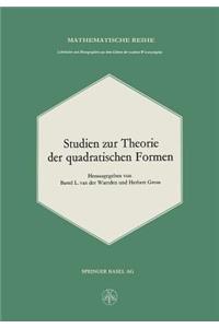 Studien Zur Theorie Der Quadratischen Formen