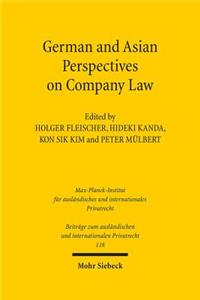 German and Asian Perspectives on Company Law