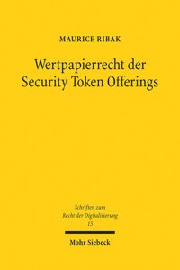 Wertpapierrecht Der Security Token Offerings
