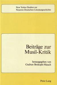 Beitraege Zur Musil-Kritik