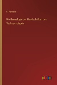 Die Genealogie der Handschriften des Sachsenspiegels