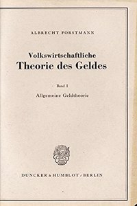 Volkswirtschaftliche Theorie Des Geldes