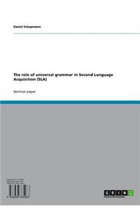 The Role of Universal Grammar in Second Language Acquisition (Sla)