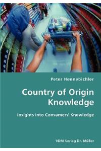 County of Origin Knowledge- Insights into Consumers' Knowledge