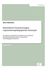 Betriebliche Voraussetzungen organisationspädagogischer Konzepte