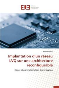 Implantation D Un Réseau Lvq Sur Une Architecture Reconfigurable