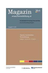 Aspekte Betrieblicher Weiterbildung - Magazin Erwachsenenbildung.AT, 17/2012