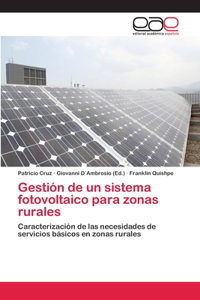 Gestión de un sistema fotovoltaico para zonas rurales