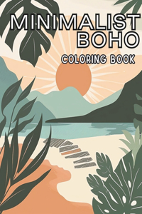 Minimalist Boho Coloring Book for Teens & Adults